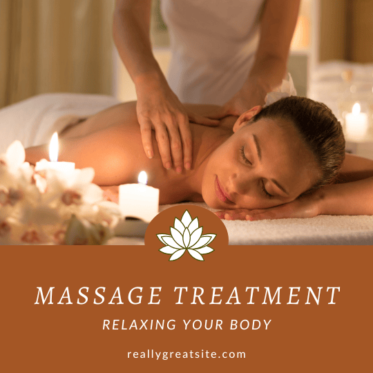 Brown and White Massage Treatment Instagram Post